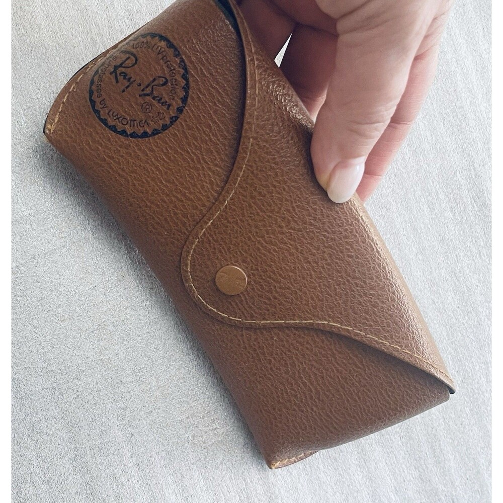 Ray-Ban Faux Leather Soft Shell Glasses & Sunglasses Case Snap Closure  Case